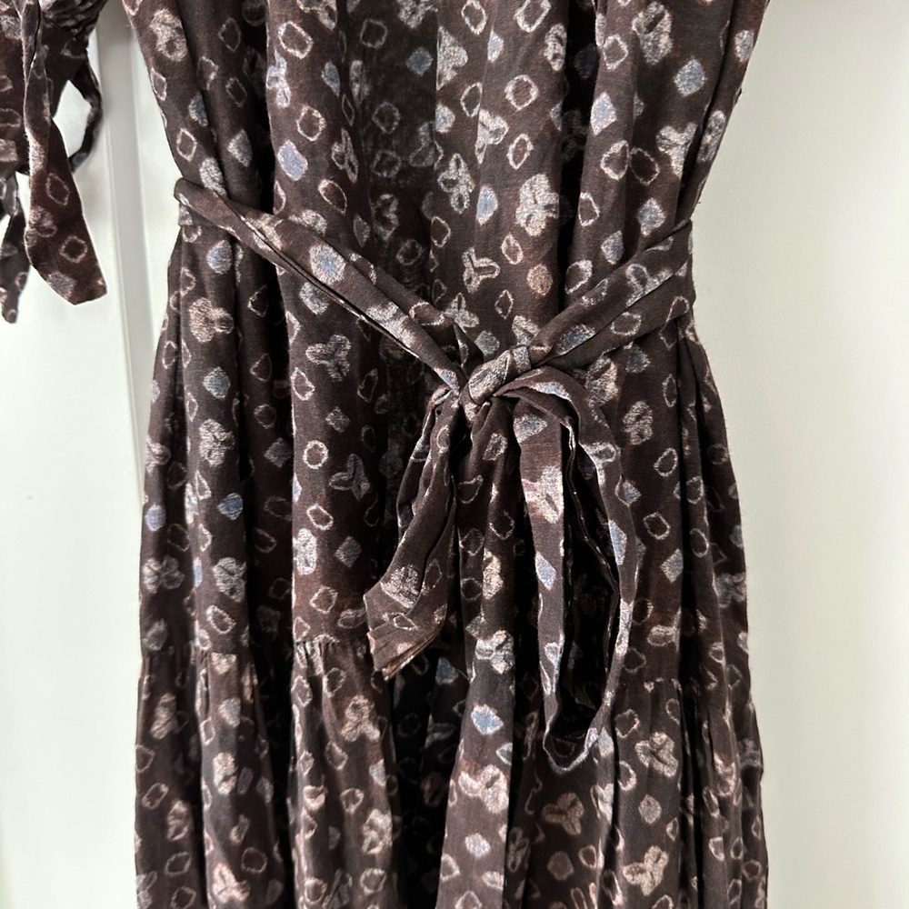 Ulla Johnson Brown and Pink Patterned Dress - Picture 5 of 6